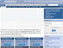 Tablet Screenshot of eoddata.com